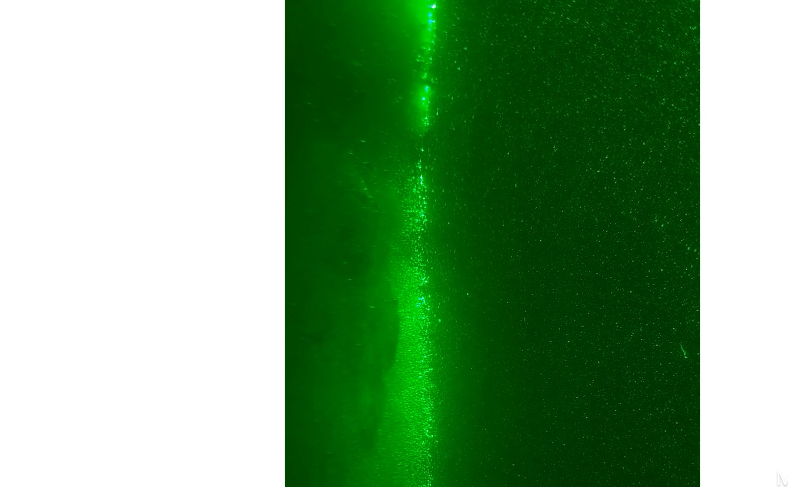 Laser-sheet visualization of flow in a laboratory ice-ocean boundary layer experiment