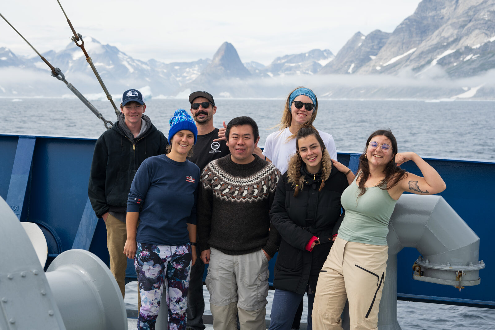 Working aboard the R/V Neil Armstrong during the OSNAP AR84-02 cruise, July 2024